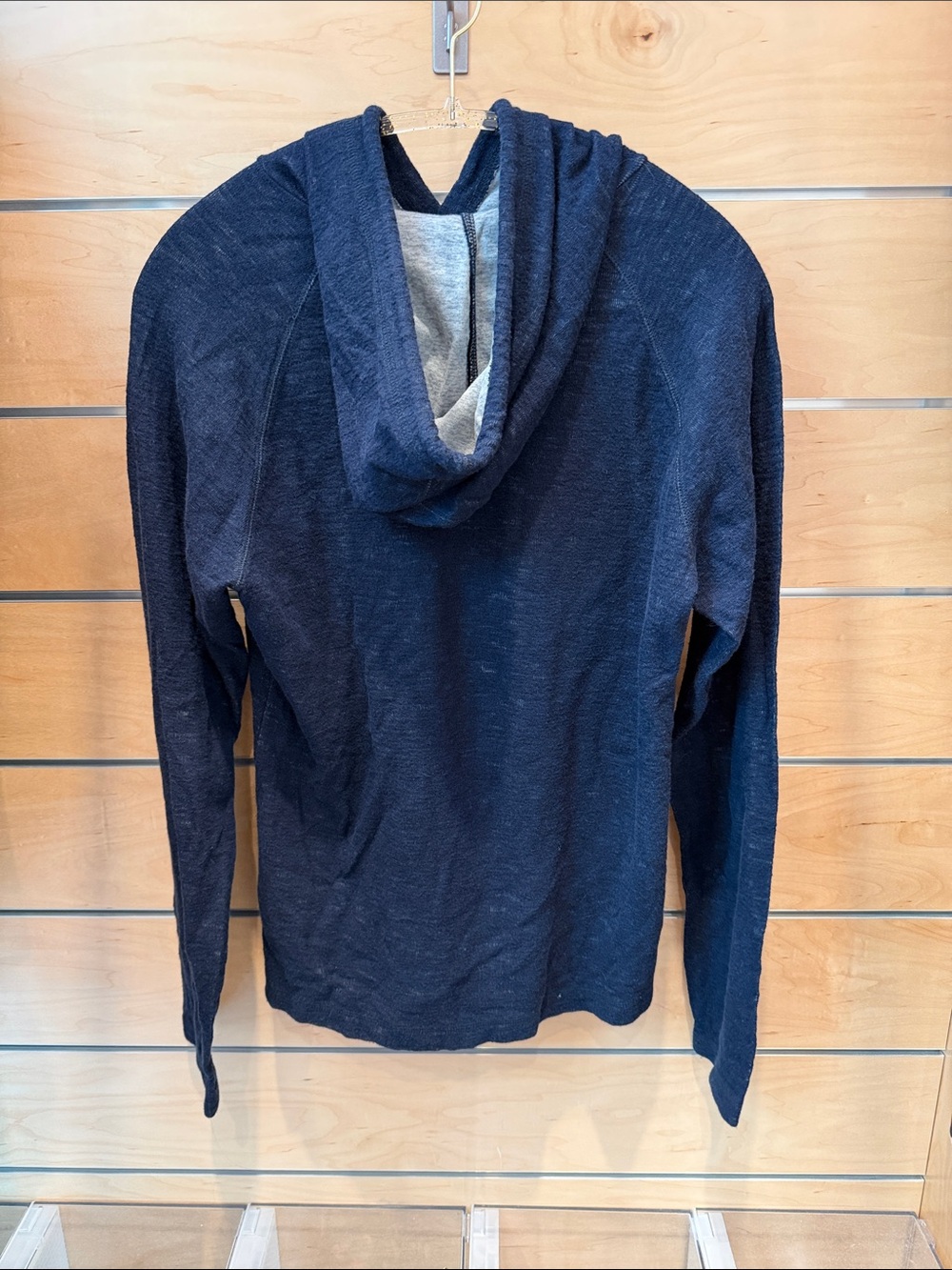 Vince Hooded Long-Sleeve Shirt - Navy - Picture 2 of 4